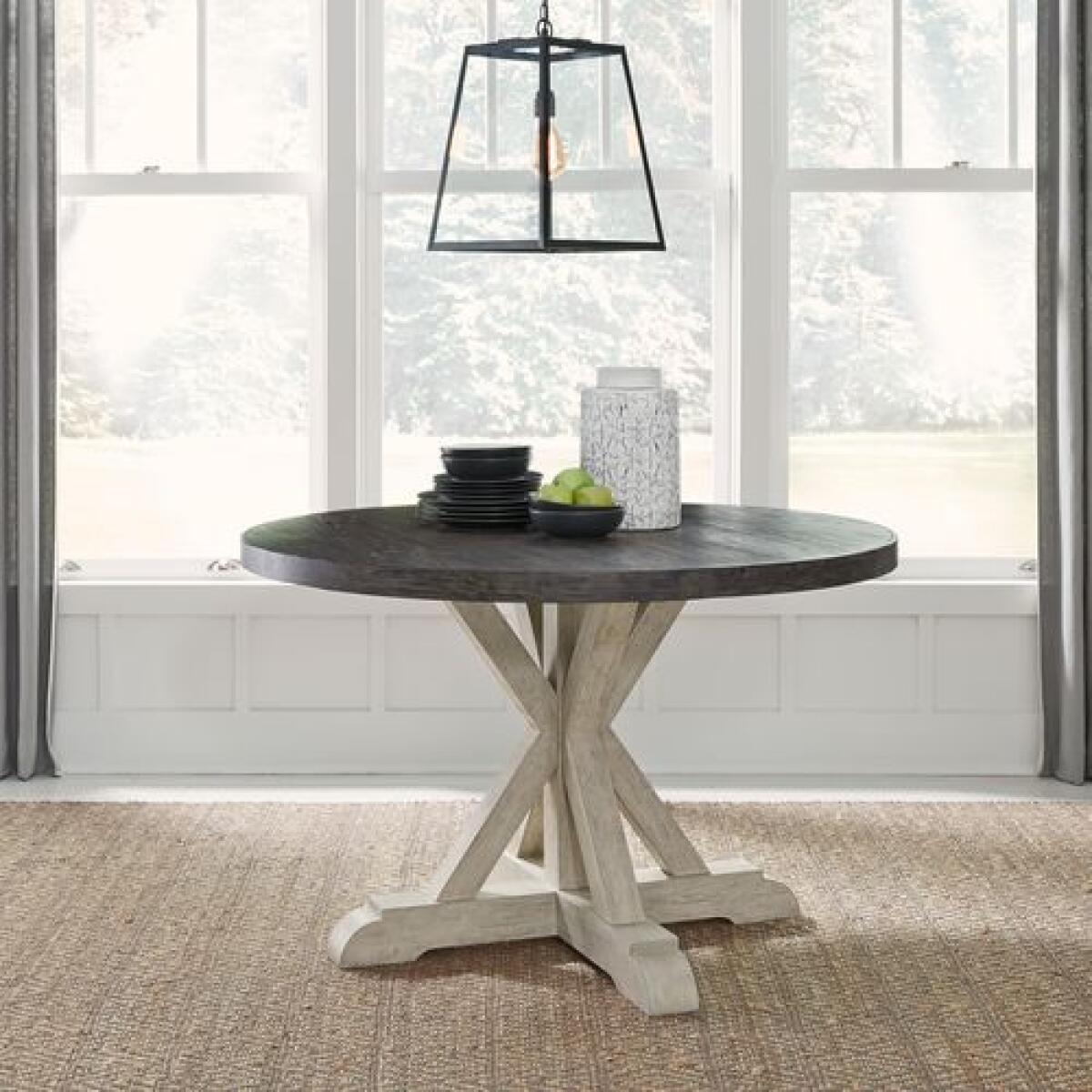 Willowrun Round Single Pedestal Table Willowrun Round Single Pedestal Table - Image 1