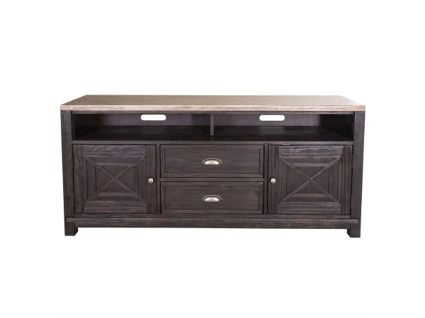 Heatherbrook 66″Entertainment TV Stand Entertainment Stands Liberty Furniture