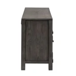 Modern Farmhouse 66 Inch Entertainment Console in Charcoal - Image 4