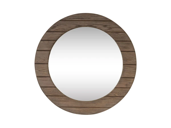 Heartland Round Mirror – Brown Mirrors Liberty Furniture