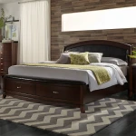 Avalon Leather Storage Bed