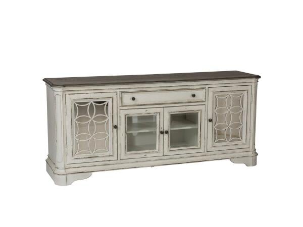 Magnolia Manor 74″ TV Stand Entertainment Stands Liberty Furniture