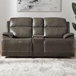 Bentley Loveseat w/Console P2 & ZG – Graphite Loveseats Liberty Furniture 5