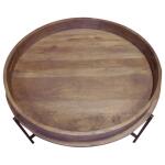 Barrel Brown Coffee Table Cocktail & Coffee Tables Primitive Collections 5