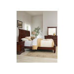 Vista Sleigh Bed Warm Cherry Beds Vaughan Bassett 10