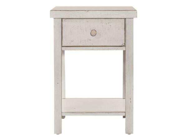 Modern Farmhouse Drawer Chair Side Table Chairside Tables Liberty Furniture