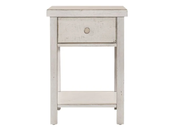 Modern Farmhouse Drawer Chair Side Table Chairside Tables Liberty Furniture