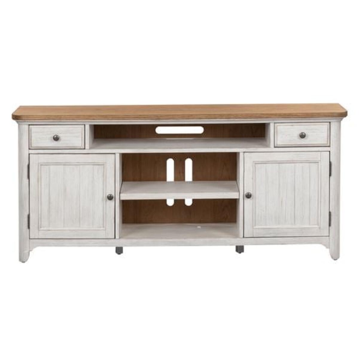 Farmhouse Reimagined Entertainment 67 Inch TV Stand Entertainment Stands Liberty Furniture 2 Farmhouse Reimagined Entertainment 67 Inch TV Stand Entertainment Stands Liberty Furniture 2