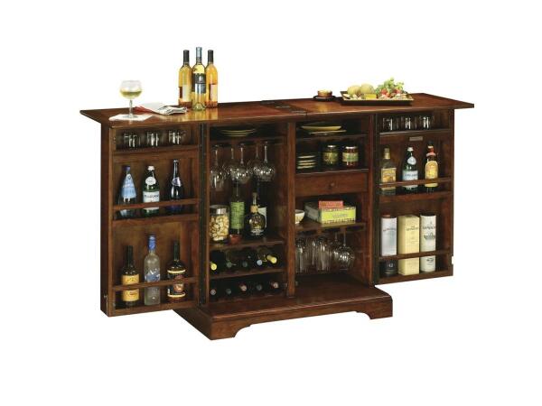 Lodi Wine and Bar Cabinet Bar Furniture Howard Miller