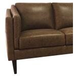 Ava Bomber Tan Sofa - Image 2