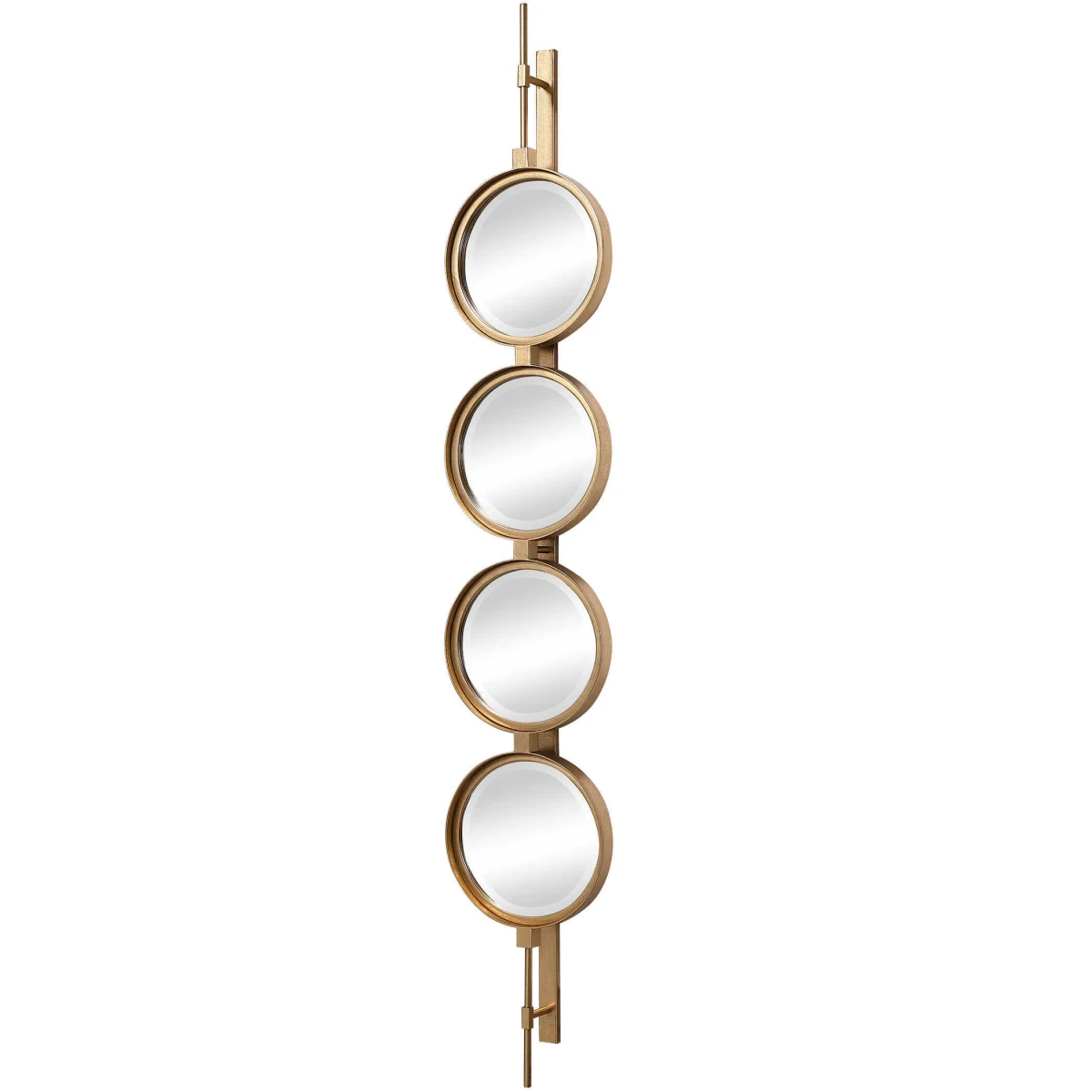 Button Mirror, Gold Button Mirror, Gold - Image 1