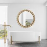 Gold Rounded Mirror Mirrors Uttermost 7
