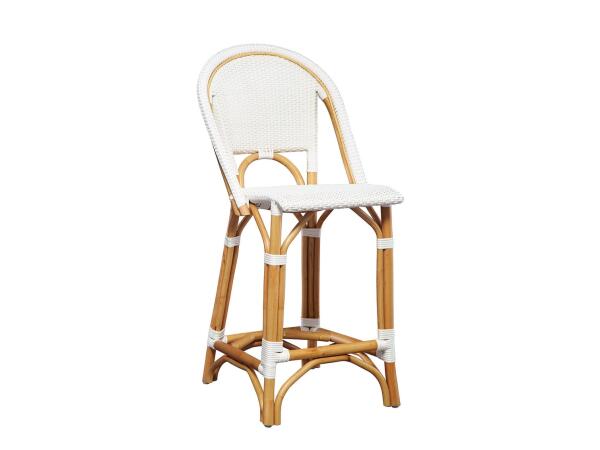 White Leroy Bar Stool Barstools Furniture Classics