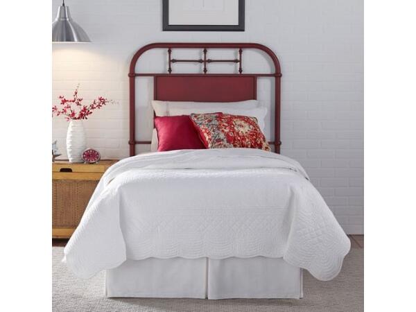 Vintage Series Twin Metal Headboard – Red Youth Beds Liberty Furniture
