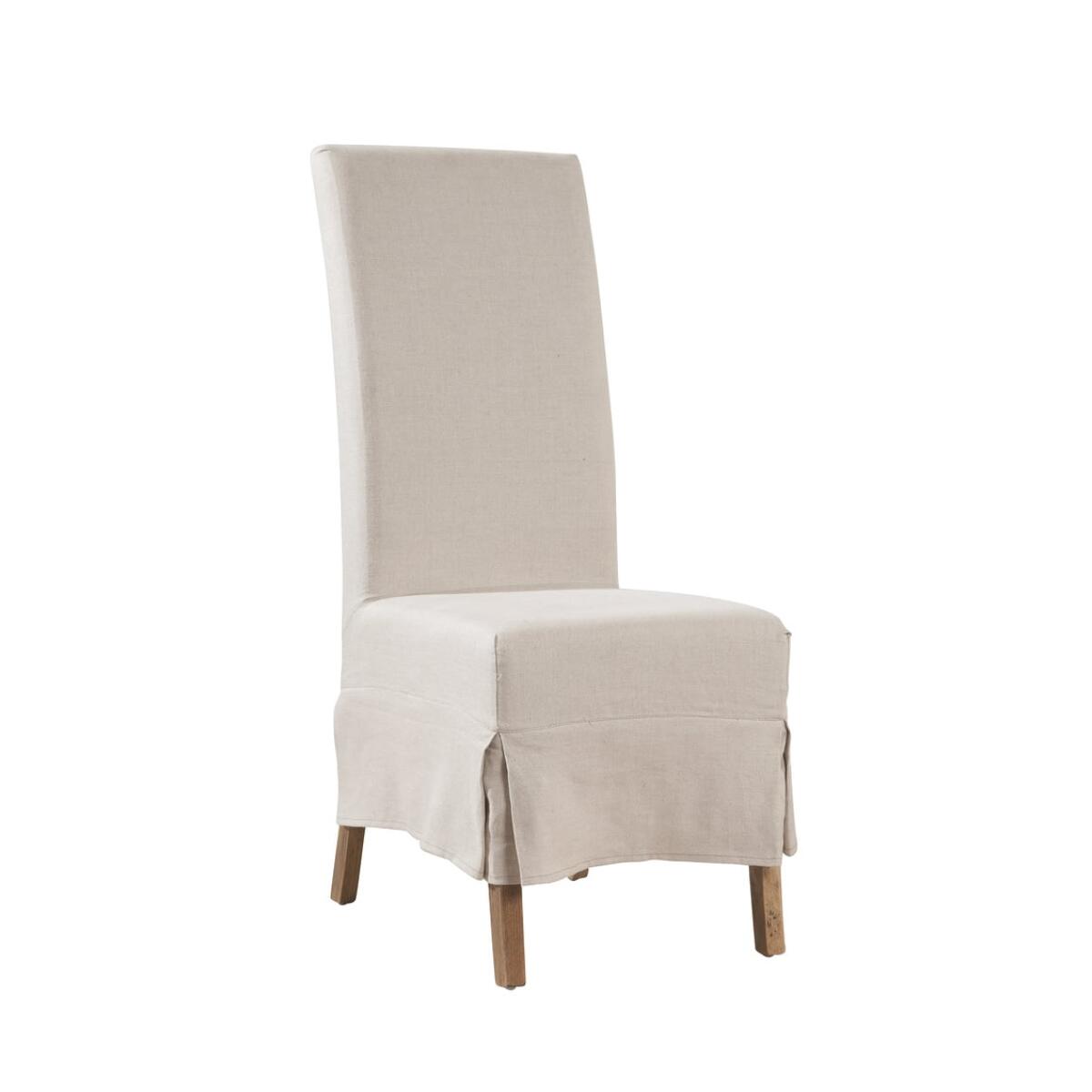 Linen Slip Covered Parsons Chair Linen Slip Covered Parsons Chair - Image 1