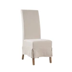 Linen Slip Covered Parsons Chair