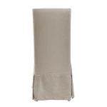 Linen Floor Length Slip Covered Parsons Chair - Image 2