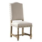Linen Madrid Chair with Nailheads