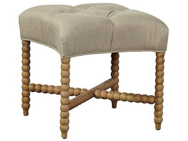 Living Room Tufted Linen Stool Barstools Furniture Classics