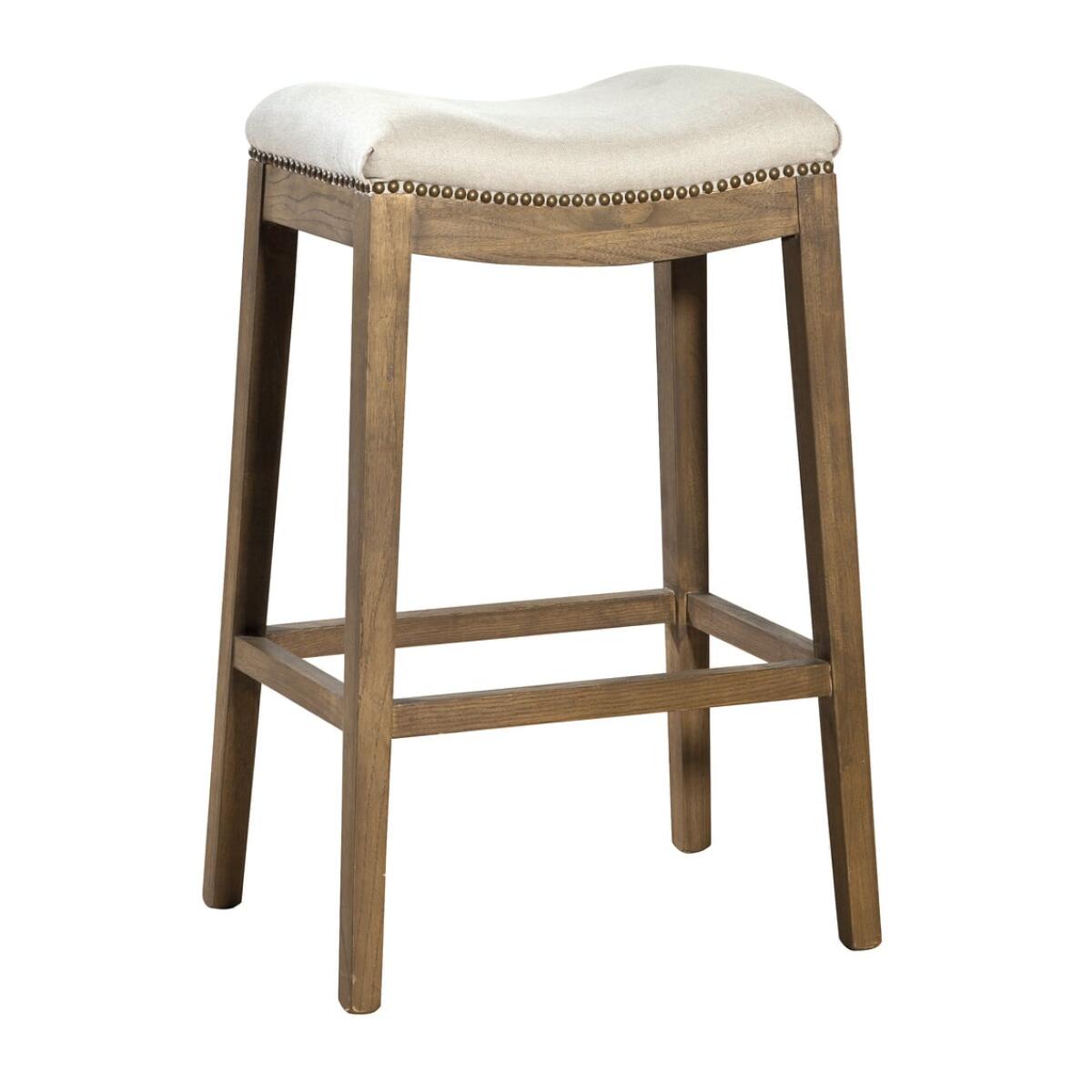 Linen Counter Stool Linen Counter Stool - Image 1