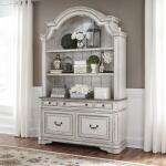 Magnolia Manor Credenza & Hutch Office Storage Liberty Furniture 5