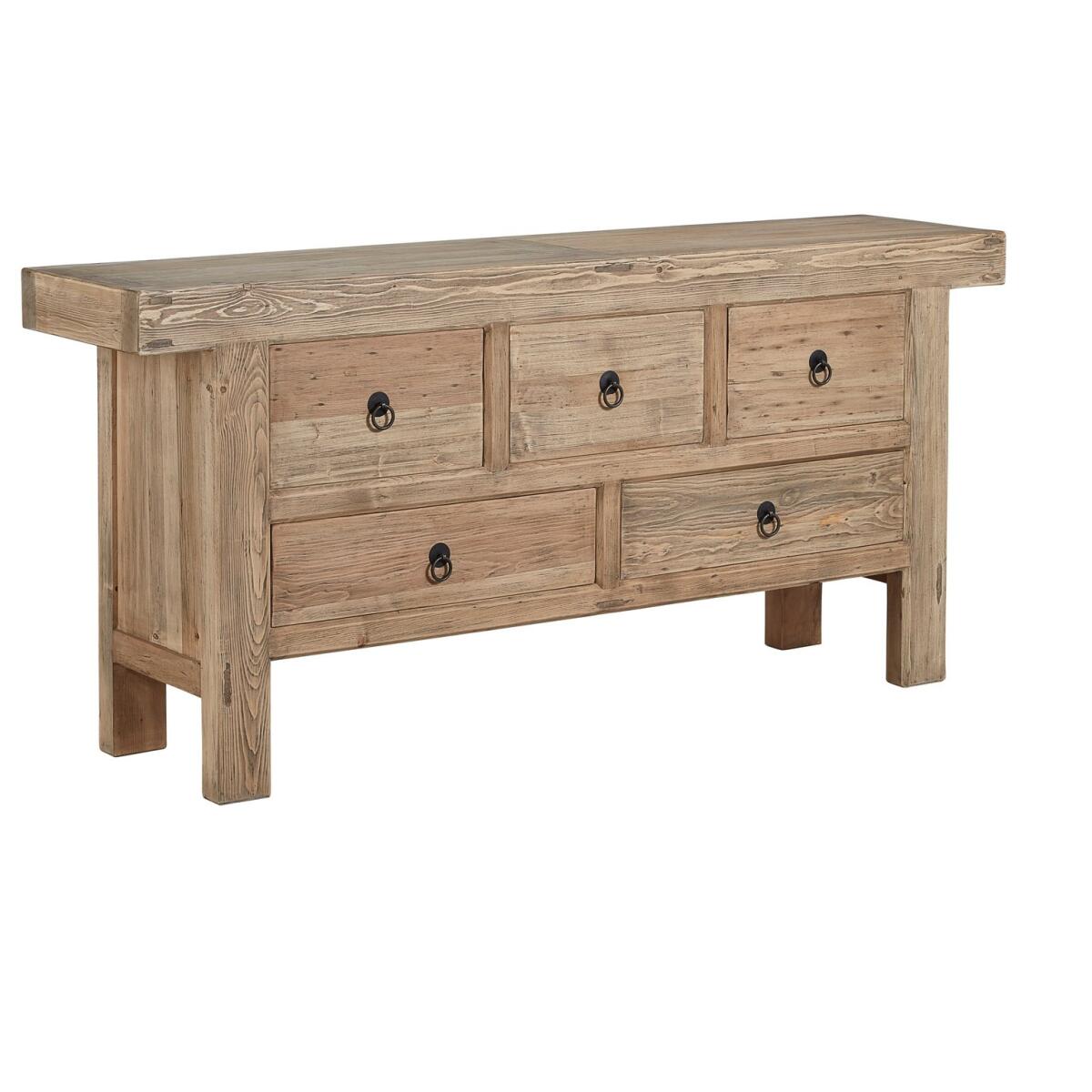 Old Pine Five Drawer Buffet Old Pine Five Drawer Buffet - Image 1