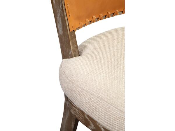 Lina Leather And Linen Chair Chairs & Benches Furniture Classics 7