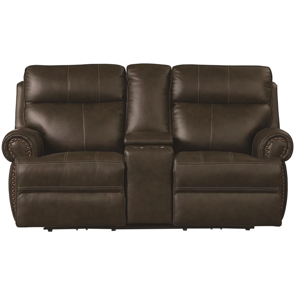 Claremont Power Leather Zero Gravity Reclining Console Claremont Power Leather Zero Gravity Reclining Console - Image 1