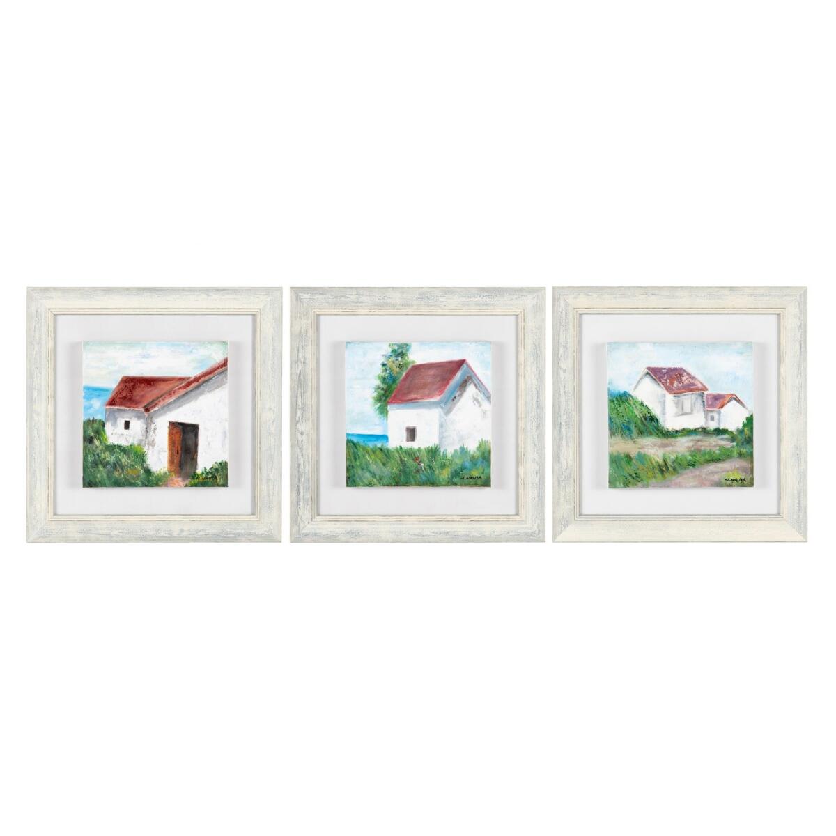 Coastal Cottages Canvas Coastal Cottages Canvas - Image 1