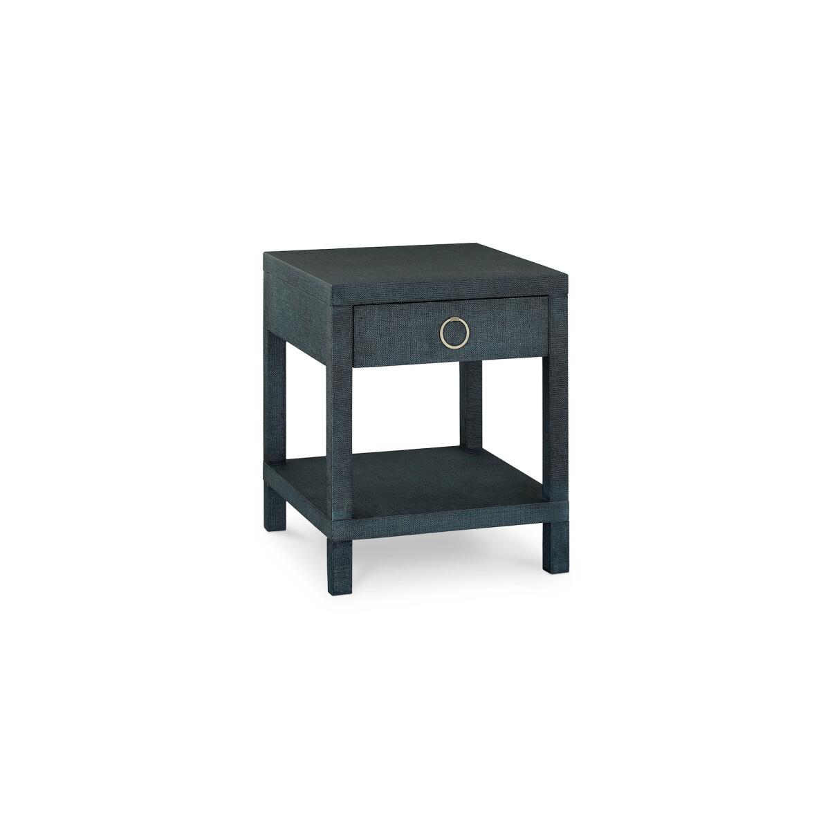 Ventura Raffia End Table Pacific Blue Ventura Raffia End Table - Image 1