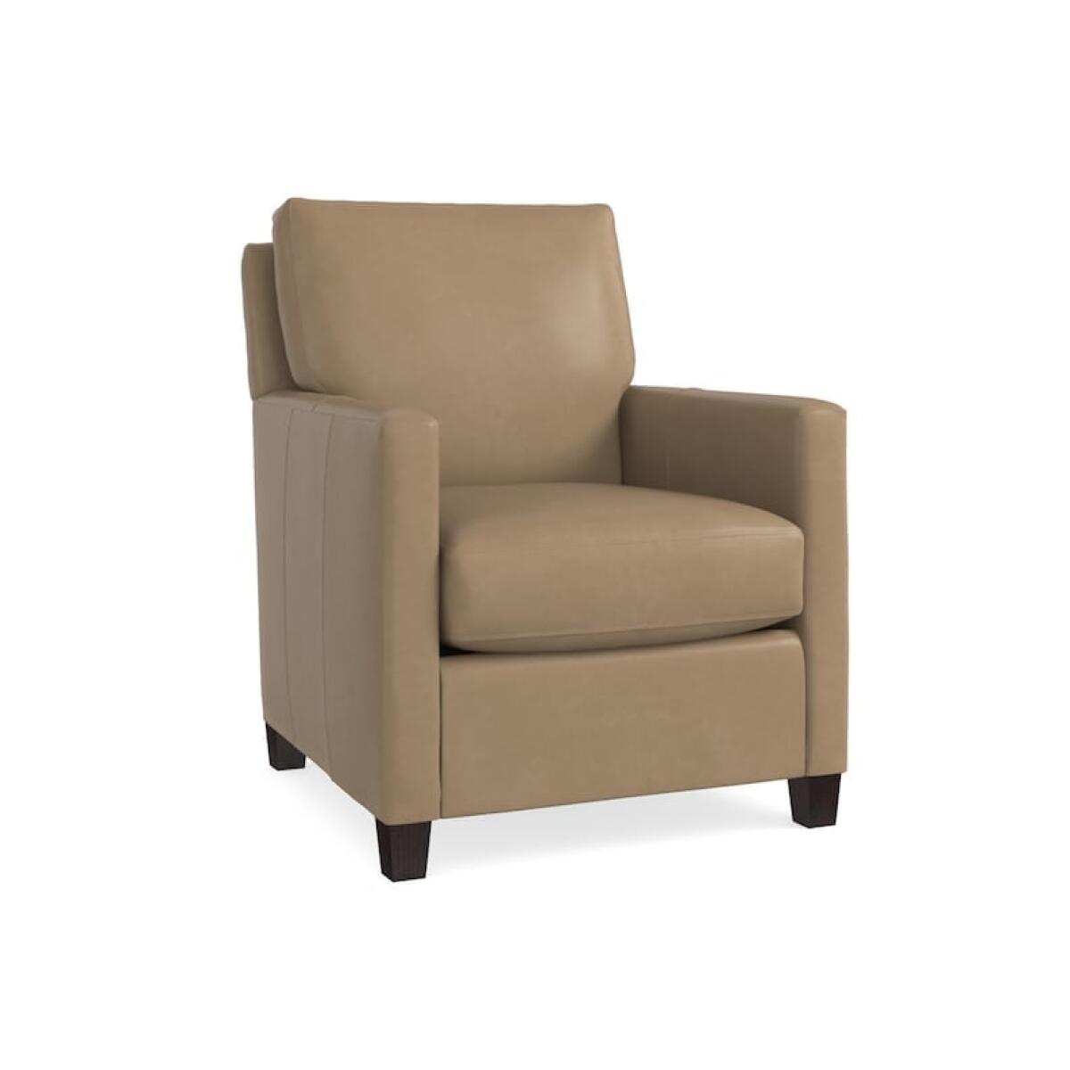 Trent Leather Accent Chair Trent Leather Accent Chair - Image 1