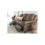 Benchmade Motion Reclining Leather Panel Arm Sofa - Image 3