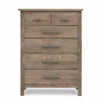 Benchmade Abingdon Oak 5 Drawer Chest