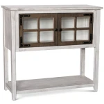 FVR0037 Console Table W/ Two Glass Doors
