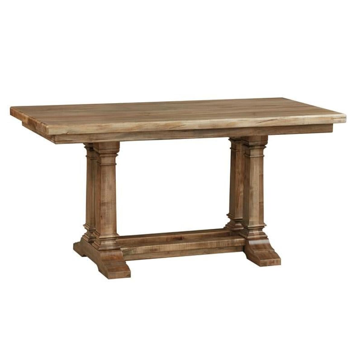 Benchmade Maple Dining Table with Trestle Base Benchmade Maple Dining Table with Trestle Base - Image 1