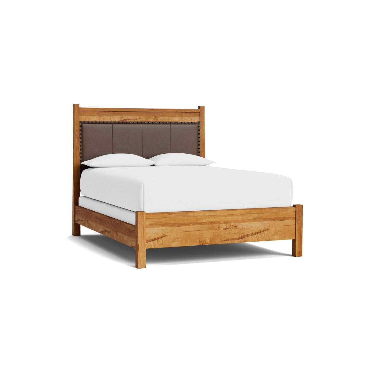 Heritage Leather Upholstered Bed Heritage Leather Upholstered Bed - Image 1