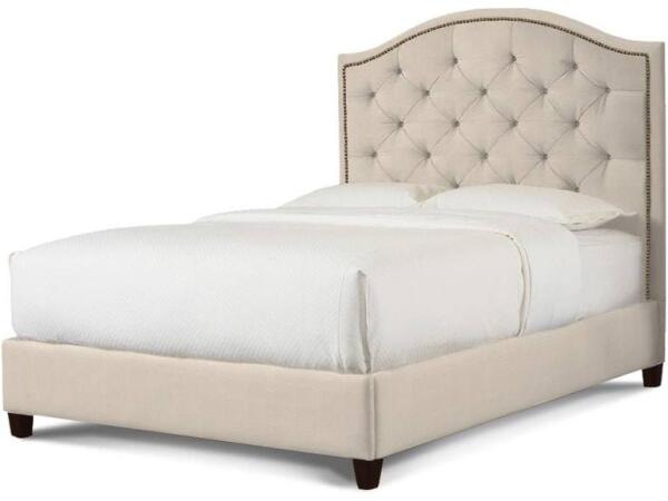 Custom Upholstered Vienna Arched Bed Beds Bassett Furniture 4