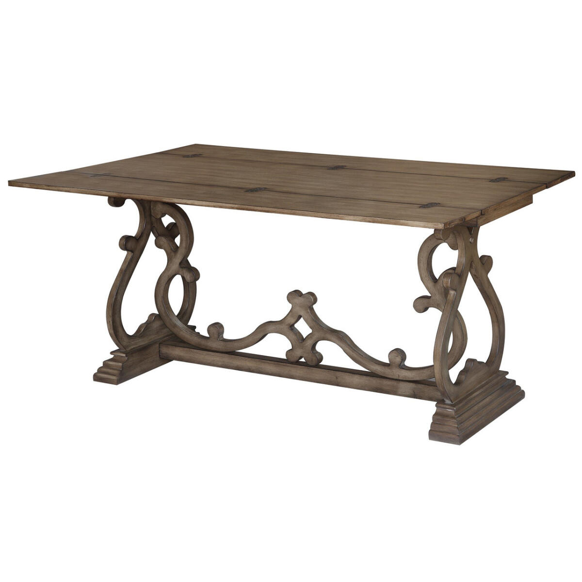 Monticello Shaped Leg Flip Out Sofa Table Monticello Shaped Leg Flip Out Sofa Table - Image 1