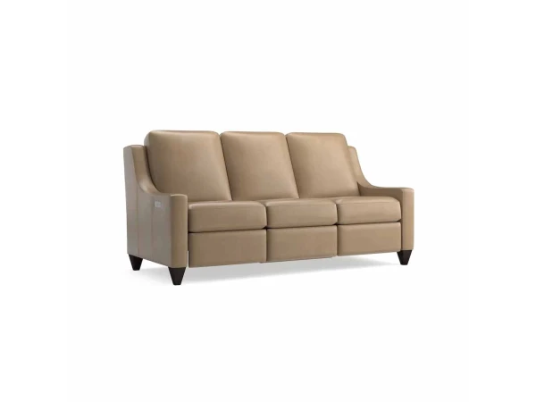 Magnificent Motion Reclining Leather Sofa Sofas Bassett Furniture