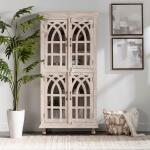 Bengal Manor Cathedral Curio Cabinet Accent Furniture Crestview 12