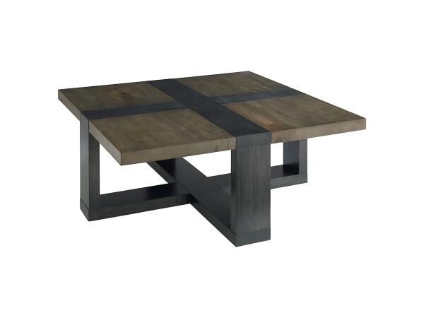 42″ Square Customizable Solid Maple Wood Cocktail Table Cocktail & Coffee Tables Bassett Furniture