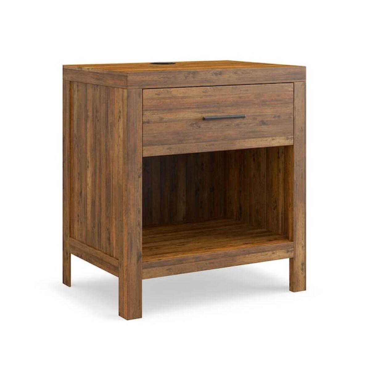 Benchmade Midtown Maple Bedside Table W/Charger Nightstands Bassett Furniture 2 Benchmade Midtown Maple Bedside Table W/Charger Nightstands Bassett Furniture 2