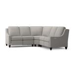 Benchmade Motion 3 Piece Reclining Fabric L-Shaped Sectional Sectionals Bassett Furniture 4