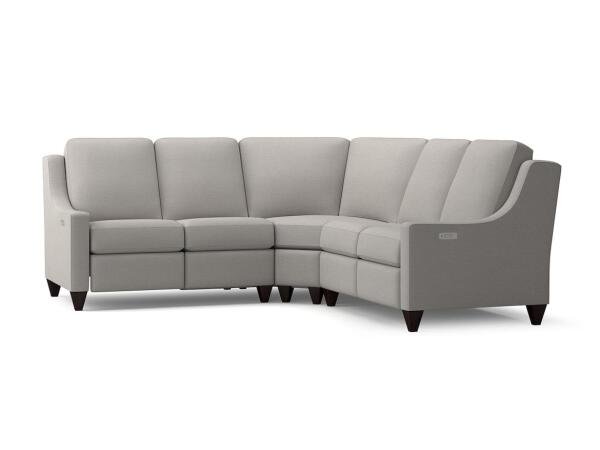 Benchmade Motion 3 Piece Reclining Fabric L-Shaped Sectional Sectionals Bassett Furniture