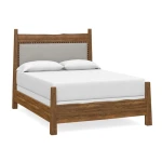 Benchmade Heritage Maple Upholstered Panel Bed Beds Bassett Furniture 3