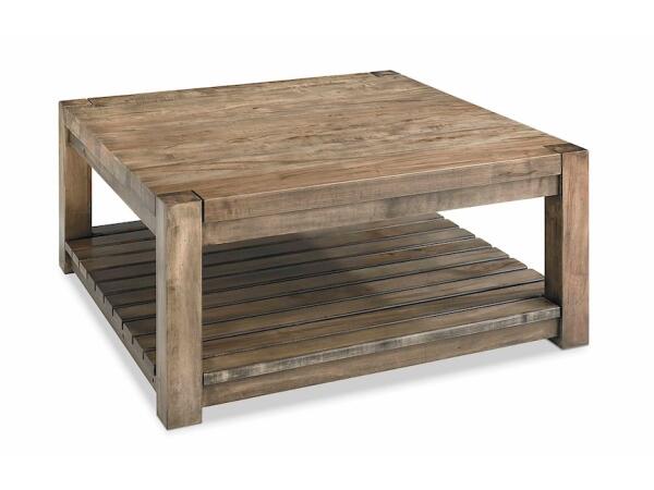 Hampton Maple Square Cocktail Table Cocktail & Coffee Tables Bassett Furniture