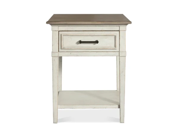 Bella Wood Top Bedside Table Nightstands Bassett Furniture