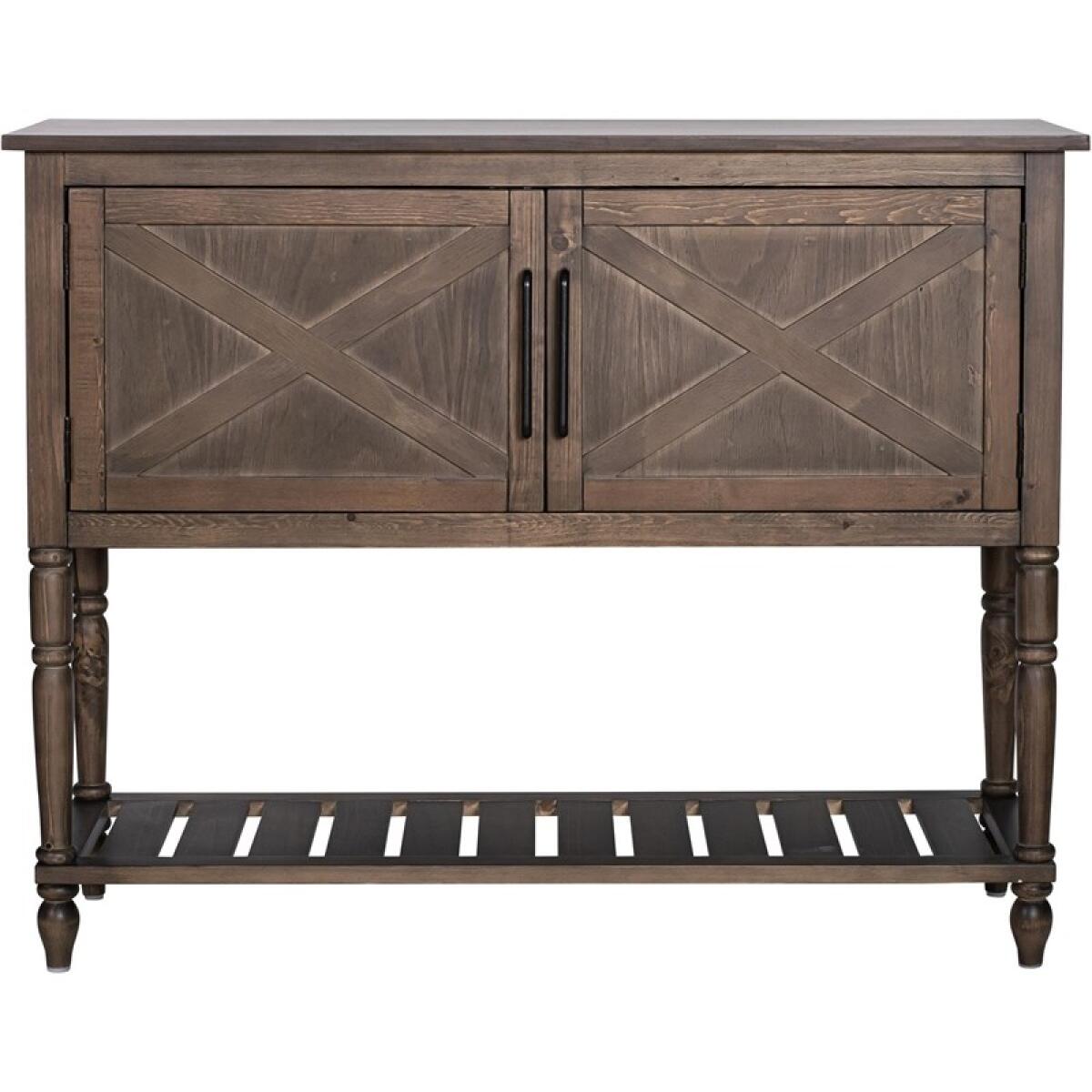 Sara Wood Console Table in Brown Sara Wood Console Table in Brown - Image 1