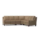 Benchmade Motion 5 Piece Reclining Fabric L-Shaped Sectional Sectionals Bassett Furniture 6