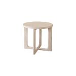 Reston Round End Table Vintage White Oak